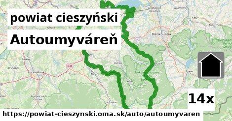 Autoumyváreň, powiat cieszyński