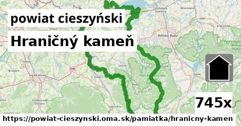 Hraničný kameň, powiat cieszyński