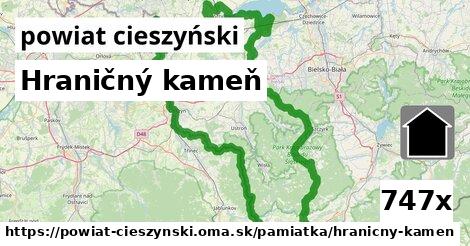 Hraničný kameň, powiat cieszyński