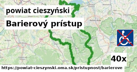 Barierový prístup, powiat cieszyński