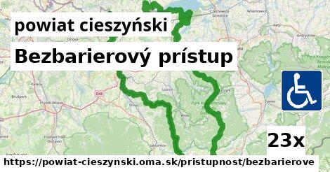 Bezbarierový prístup, powiat cieszyński