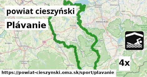 Plávanie, powiat cieszyński