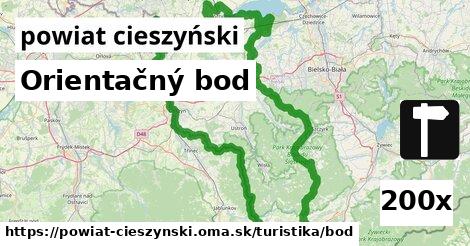 Orientačný bod, powiat cieszyński