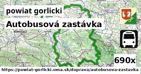 Autobusová zastávka, powiat gorlicki