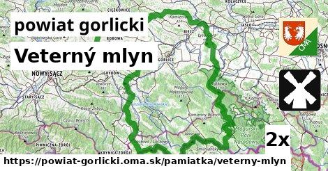 Veterný mlyn, powiat gorlicki