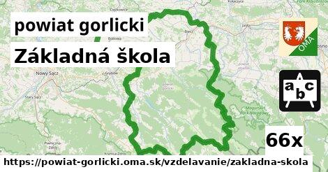 Základná škola, powiat gorlicki