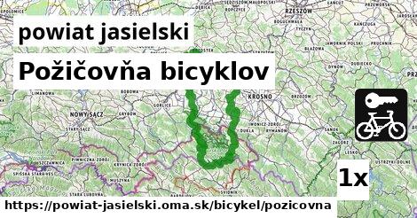 Požičovňa bicyklov, powiat jasielski