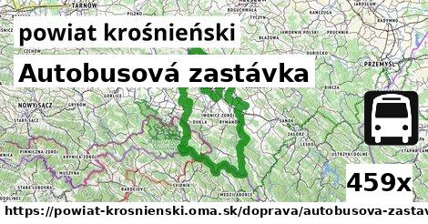 Autobusová zastávka, powiat krośnieński