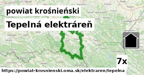 Tepelná elektráreň, powiat krośnieński