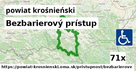 Bezbarierový prístup, powiat krośnieński