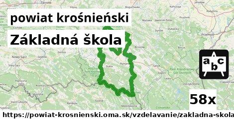 Základná škola, powiat krośnieński