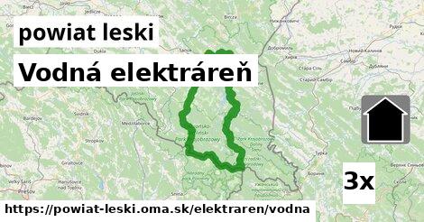 Vodná elektráreň, powiat leski