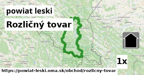 Rozličný tovar, powiat leski