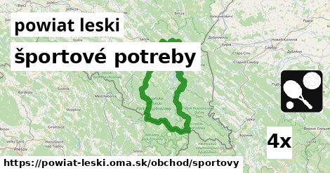 športové potreby, powiat leski