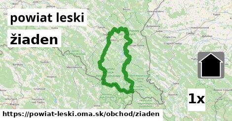 žiaden, powiat leski