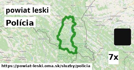 Polícia, powiat leski