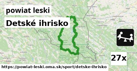 Detské ihrisko, powiat leski