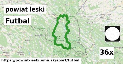 Futbal, powiat leski