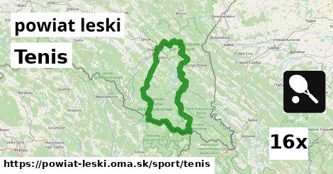 Tenis, powiat leski