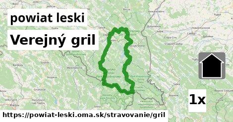 Verejný gril, powiat leski