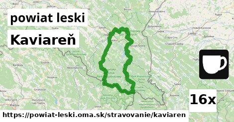 Kaviareň, powiat leski