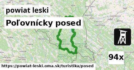 Poľovnícky posed, powiat leski