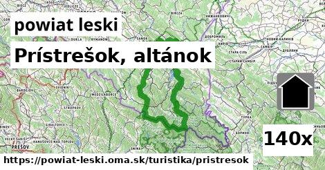 Prístrešok, altánok, powiat leski