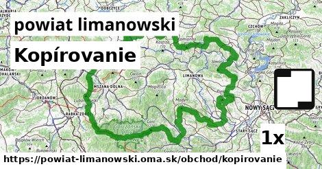 Kopírovanie, powiat limanowski