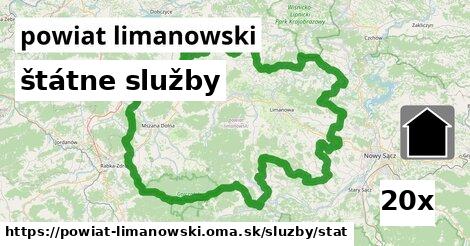 štátne služby, powiat limanowski