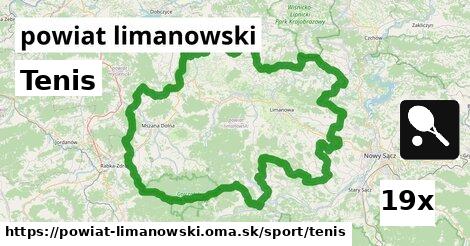 Tenis, powiat limanowski