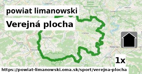 Verejná plocha, powiat limanowski