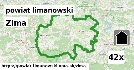 zima v powiat limanowski