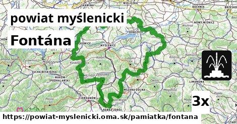 Fontána, powiat myślenicki