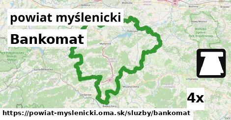 Bankomat, powiat myślenicki