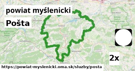 Pošta, powiat myślenicki
