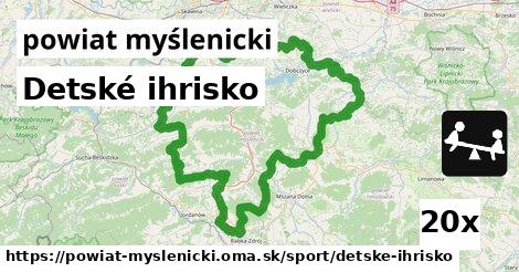 Detské ihrisko, powiat myślenicki