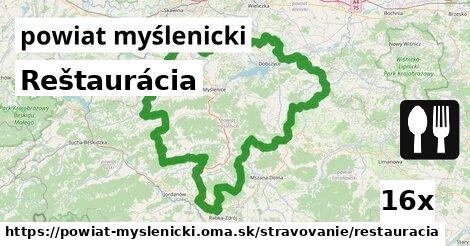 Reštaurácia, powiat myślenicki