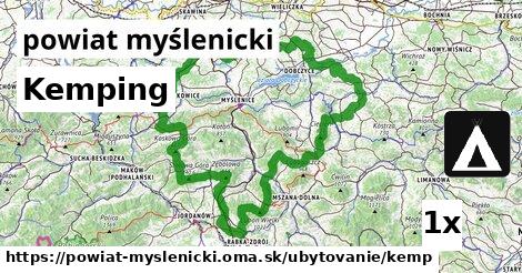 Kemping, powiat myślenicki