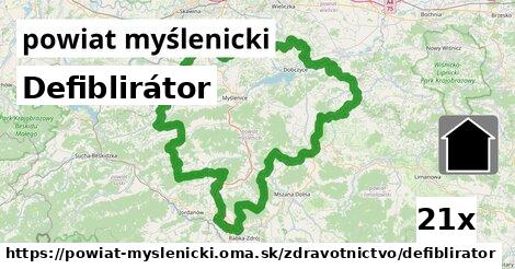 Defiblirátor, powiat myślenicki