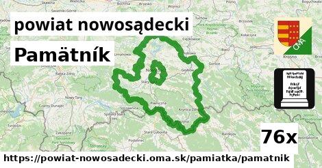 Pamätník, powiat nowosądecki