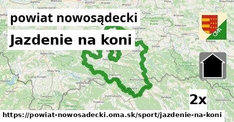 Jazdenie na koni, powiat nowosądecki