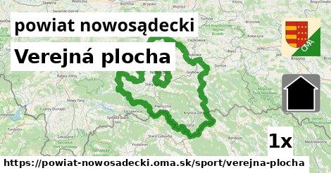 Verejná plocha, powiat nowosądecki