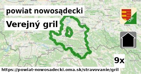 Verejný gril, powiat nowosądecki