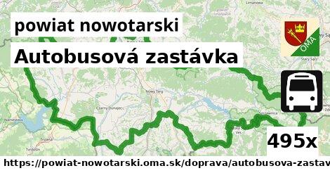 Autobusová zastávka, powiat nowotarski