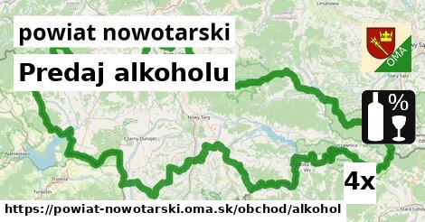 Predaj alkoholu, powiat nowotarski