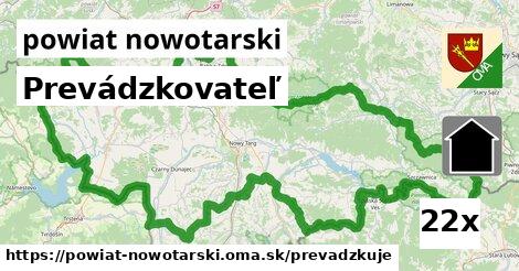 prevádzkovateľ v powiat nowotarski