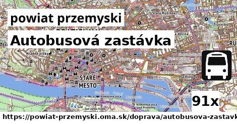 Autobusová zastávka, powiat przemyski