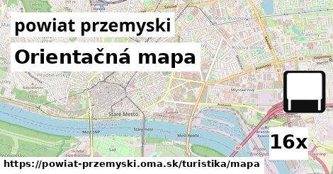 Orientačná mapa, powiat przemyski