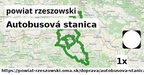 Autobusová stanica, powiat rzeszowski