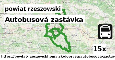 Autobusová zastávka, powiat rzeszowski